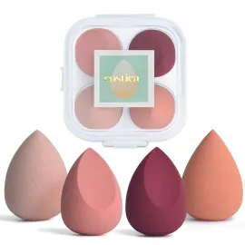 COSTICA Makeup Sponge Set Blender, Beauty Sponge Makeup Blender Flawless for Liquid - Multi Colored 4 pcs Rose Series COSTICA Makeup Sponge Set Blender, Beauty Sponge Makeup Blender Flawless for Liquid - Multi Colored 4 pcs Rose Series