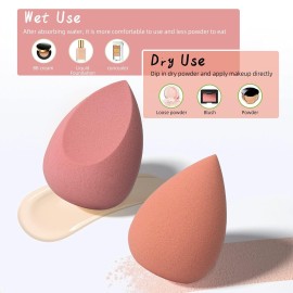 COSTICA Makeup Sponge Set Blender, Beauty Sponge Makeup Blender Flawless for Liquid - Multi Colored 4 pcs Rose Series COSTICA Makeup Sponge Set Blender, Beauty Sponge Makeup Blender Flawless for Liquid - Multi Colored 4 pcs Rose Series