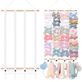 OAOLEER Hair Bow Holder Organizer for GirlsHair Clips Headband Organizer Storage Wall Hanging Home Decor for Girls Room OAOLEER Hair Bow Holder Organizer for GirlsHair Clips Headband Organizer Storage Wall Hanging Home Decor for Girls Room