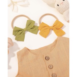jollybows 20pcs Baby Girls Nylon Hair Bows Headbands Linen Hair Bands Elastic Hair Accessories for Kids Infants Newborn jollybows 20pcs Baby Girls Nylon Hair Bows Headbands Linen Hair Bands Elastic Hair Accessories for Kids Infants Newborn