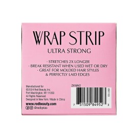 Red by Kiss Hair Wrapping Strip, Ultra Strong 2X Longer Stretch, 40 Strips, Suitable for Wet/Dry Hair, White, Styling Paper for Sleek Hairstyles (3.5, Black, 1 PACK) Red by Kiss Hair Wrapping Strip, Ultra Strong 2X Longer Stretch, 40 Strips, Suitable for Wet/Dry Hair, White, Styling Paper for Sleek Hairstyles (3.5, Black, 1 PACK)