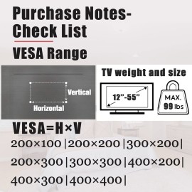 No Stud TV Wall Mount, Drywall Studless TV Hanger No Damage, No Drill, Non Screws, Dry Wall Flat Screen TVs Easy Install Bar Bracket fits VESA 12-55 inch TVs up to 99 lbs, Include Hardware Levels No Stud TV Wall Mount, Drywall Studless TV Hanger No Damage, No Drill, Non Screws, Dry Wall Flat Screen TVs Easy Install Bar Bracket fits VESA 12-55 inch TVs up to 99 lbs, Include Hardware Levels