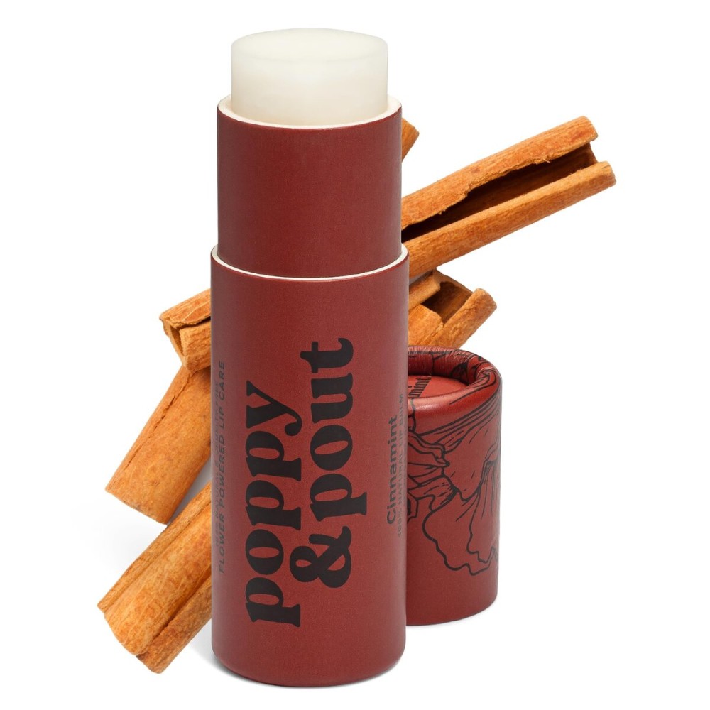 Poppy & Pout Cinnamint Jumbo Lip Balm | All Natural Lip Balms & Moisturizers | Hydrates with Beeswax, Vitamin E, Organic Coconut Oil | Cruelty-Free | Lip Balm in Recyclable Cardboard Tube Poppy & Pout Cinnamint Jumbo Lip Balm | All Natural Lip Balms & Moisturizers | Hydrates with Beeswax, Vitamin E, Organic Coconut Oil | Cruelty-Free | Lip Balm in Recyclable Cardboard Tube
