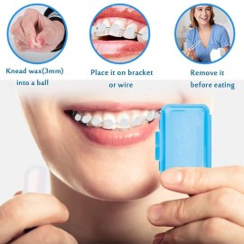 Braces Wax for Teeth 6 Pack Dental Care Orthodontic Wax for Braces Wearer (6 Pack, Colorful) Braces Wax for Teeth 6 Pack Dental Care Orthodontic Wax for Braces Wearer (6 Pack, Colorful)