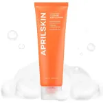Aprilskin Carrotene Clarifying Foam Cleanser - Deep Cleansing with BHAs & Sebum Control for Oily, Sensitive, Acne-Prone Skin - 120ml - Vegan, Cruelty Free