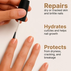 C CARE Sweet Almond Cuticle Oil For Nails - Repairs Cuticles Overnight - Moisturizes and Strengthens Nails and Cuticles - Dropper & Brush included - 2.5oz C CARE Sweet Almond Cuticle Oil For Nails - Repairs Cuticles Overnight - Moisturizes and Strengthens Nails and Cuticles - Dropper & Brush included - 2.5oz