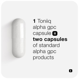 Toniiq Ultra High Purity Alpha GPC Capsules - 600mg Concentrated Formula - 90%+ Highly Purified and Bioavailable Nootropic - 120 Capsules Alpha GPC Supplement Toniiq Ultra High Purity Alpha GPC Capsules - 600mg Concentrated Formula - 90%+ Highly Purified and Bioavailable Nootropic - 120 Capsules Alpha GPC Supplement