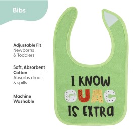 The Peanutshell Baby Boy or Girl Terry Bibs Set of 10-100% Cotton, Soft, Absorbent Baby Bibs, Unisex Toddler Boy or Girl Set, Newborn & Infant - Han-Gry
