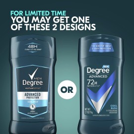 Degree Men Advanced Protection Antiperspirant Deodorant Cool Rush 4 count 72-Hour Sweat and Odor Protection Antiperspirant For Men With MotionSense Technology 2.7 oz Degree Men Advanced Protection Antiperspirant Deodorant Cool Rush 4 count 72-Hour Sweat and Odor Protection Antiperspirant For Men With MotionSense Technology 2.7 oz