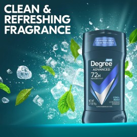 Degree Men Advanced Protection Antiperspirant Deodorant Cool Rush 4 count 72-Hour Sweat and Odor Protection Antiperspirant For Men With MotionSense Technology 2.7 oz Degree Men Advanced Protection Antiperspirant Deodorant Cool Rush 4 count 72-Hour Sweat and Odor Protection Antiperspirant For Men With MotionSense Technology 2.7 oz