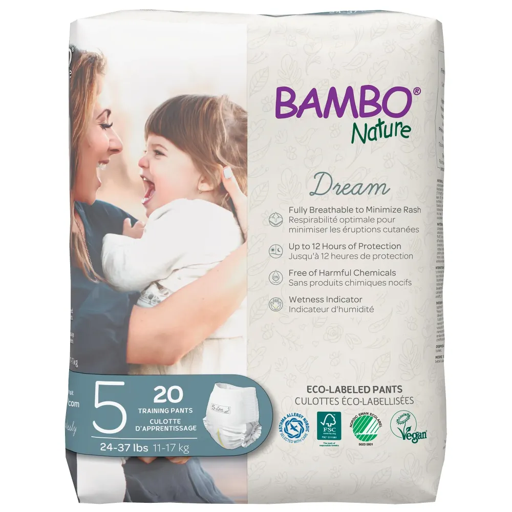 Bambo Nature Premium Training Pants (SIZES 4 TO 6 AVAILABLE), Size 5, 20 Count Bambo Nature Premium Training Pants (SIZES 4 TO 6 AVAILABLE), Size 5, 20 Count