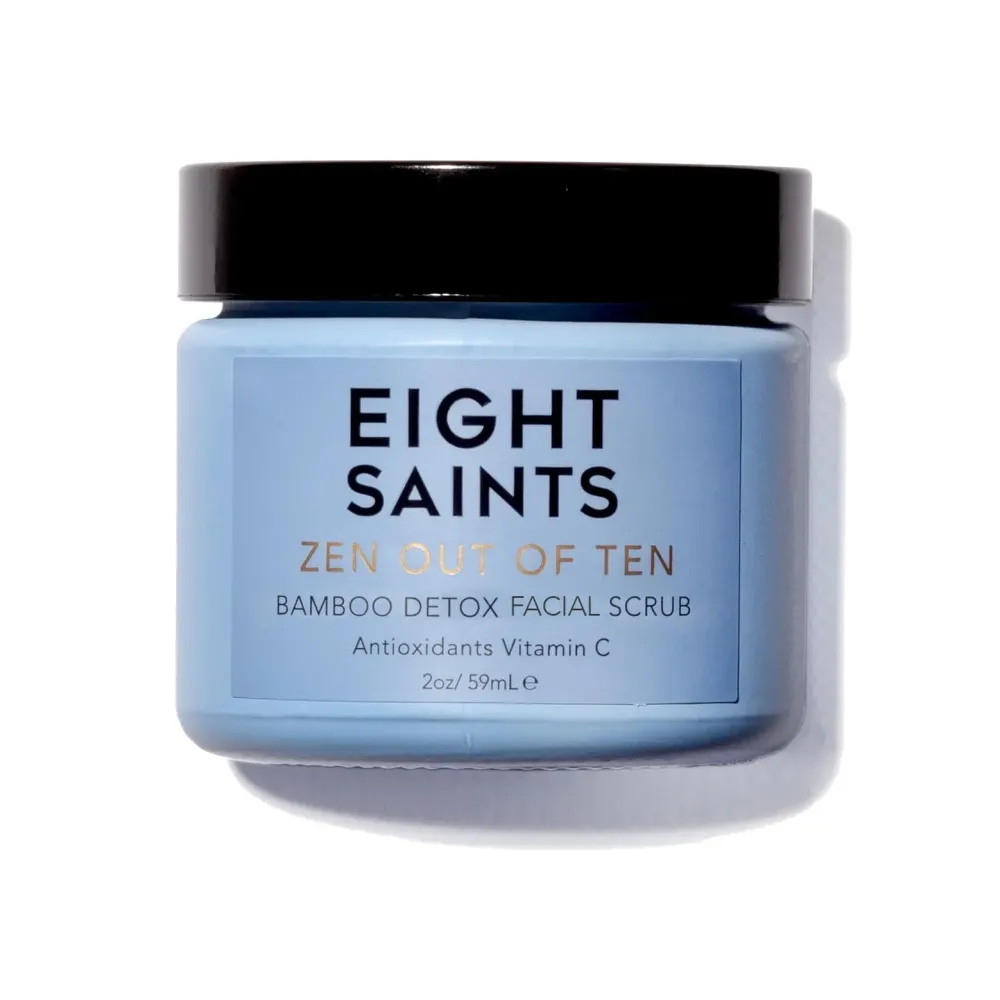 Eight Saints Zen Out Of Ten Bamboo Detox Face Scrub Exfoliator, Natural and Organic Daily Exfoliating Facial Scrub With Bamboo Fibers to Unclog Pores, Blackheads, Blemishes, and Dull Skin, 2 Ounces Eight Saints Zen Out Of Ten Bamboo Detox Face Scrub Exfoliator, Natural and Organic Daily Exfoliating Facial Scrub With Bamboo Fibers to Unclog Pores, Blackheads, Blemishes, and Dull Skin, 2 Ounces