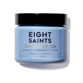 Eight Saints Zen Out Of Ten Bamboo Detox Face Scrub Exfoliator, Natural and Organic Daily Exfoliating Facial Scrub With Bamboo Fibers to Unclog Pores, Blackheads, Blemishes, and Dull Skin, 2 Ounces Eight Saints Zen Out Of Ten Bamboo Detox Face Scrub Exfoliator, Natural and Organic Daily Exfoliating Facial Scrub With Bamboo Fibers to Unclog Pores, Blackheads, Blemishes, and Dull Skin, 2 Ounces