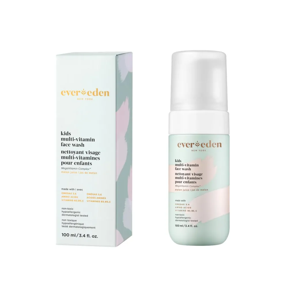 Evereden Kids Face Wash: Melon Juice, 3.4 fl oz. | Gentle Skin Care | Clean and Non-toxic Face Wash | Multi-Vitamin Kids Skin Care Evereden Kids Face Wash: Melon Juice, 3.4 fl oz. | Gentle Skin Care | Clean and Non-toxic Face Wash | Multi-Vitamin Kids Skin Care
