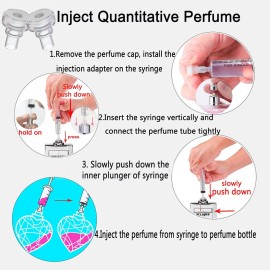 MUB Perfume Refill Pump Tools, Perfume Dispenser with Adapter Tools for Perfumes Transfer to empty bottles, Include 2 Syringe for Replacement MUB Perfume Refill Pump Tools, Perfume Dispenser with Adapter Tools for Perfumes Transfer to empty bottles, Include 2 Syringe for Replacement