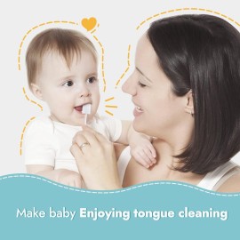 Papablic Baby Tongue Cleaner, Baby Oral Cleaner, Disposable Infant Mouth Cleaner Newborn, Upgrade Gum Cleaner with Paper Handle or Infants Ages 0-2 Years, 100 Pack Papablic Baby Tongue Cleaner, Baby Oral Cleaner, Disposable Infant Mouth Cleaner Newborn, Upgrade Gum Cleaner with Paper Handle or Infants Ages 0-2 Years, 100 Pack