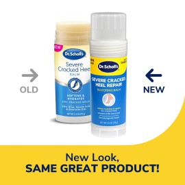 Dr. Scholl\'s Severe Cracked Heel Repair Restoring Balm 2.5oz, with 25% Urea for Dry, Cracked Feet, Heals and Moisturizes for Healthy Feet Dr. Scholl\'s Severe Cracked Heel Repair Restoring Balm 2.5oz, with 25% Urea for Dry, Cracked Feet, Heals and Moisturizes for Healthy Feet