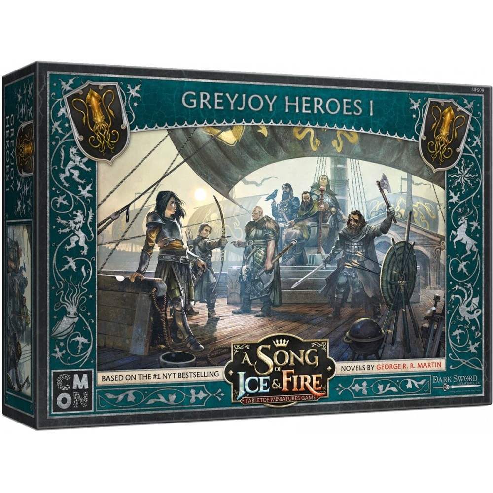 A Song of Ice and Fire Tabletop Miniatures Game Greyjoy Heroes I Box Set (Multilingual Edition) - Strategy Game for Adults, Ages 14+, 2+ Players, 45-60 Minute Playtime, Made by CMON
