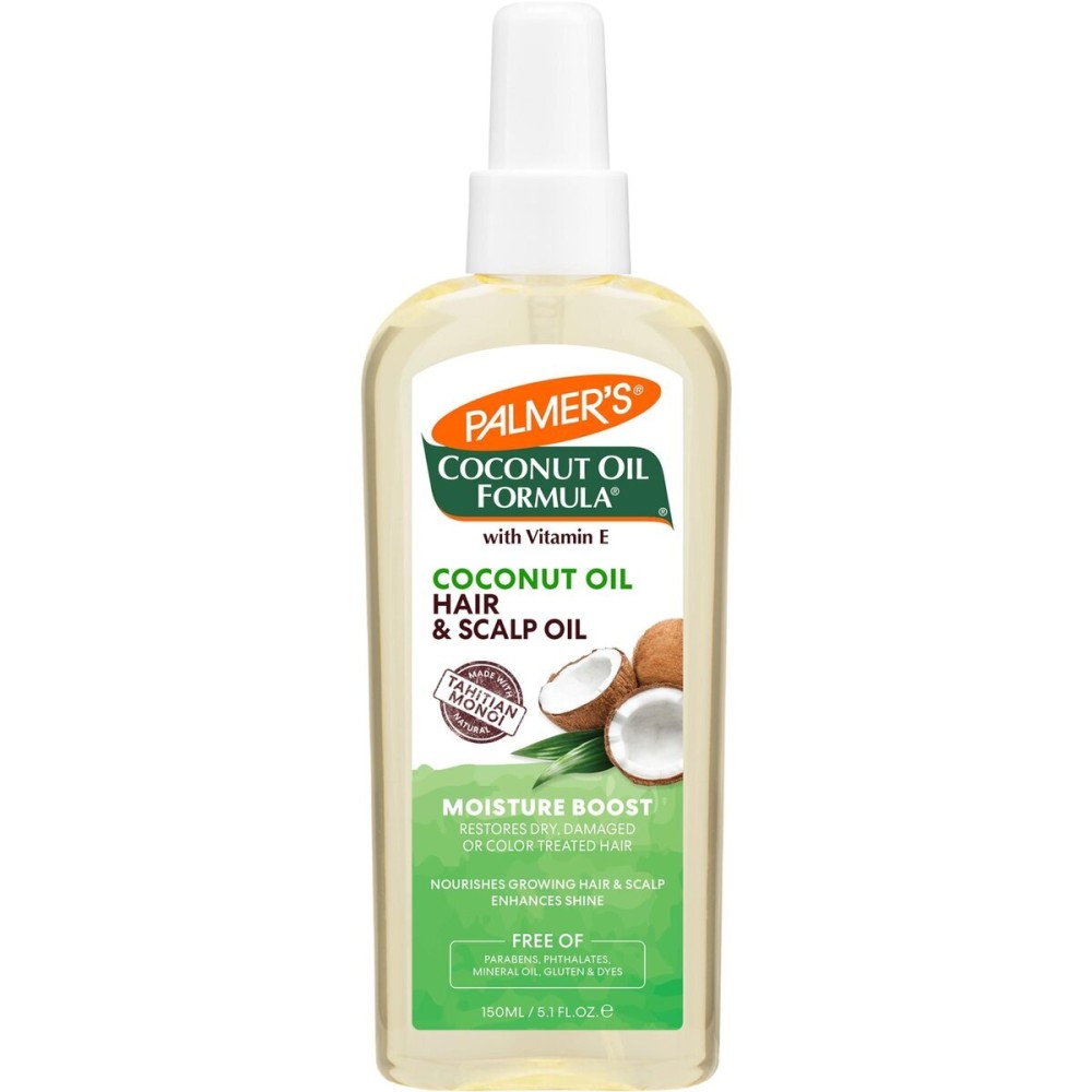 Palmer\'s Coconut Oil Moisture Boost, Restorative Hair and Scalp Oil Spray, Lasting Hydration and Shine for Dry or Damaged Hair, Promotes Scalp Health, 5.1 Oz Palmer\'s Coconut Oil Moisture Boost, Restorative Hair and Scalp Oil Spray, Lasting Hydration and Shine for Dry or Damaged Hair, Promotes Scalp Health, 5.1 Oz