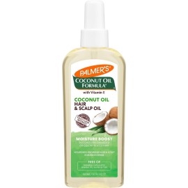 Palmer\'s Coconut Oil Moisture Boost, Restorative Hair and Scalp Oil Spray, Lasting Hydration and Shine for Dry or Damaged Hair, Promotes Scalp Health, 5.1 Oz
