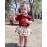 Mioglrie Newborn Baby Girl Clothes Romper Shorts Set Ruffle Infant Knitted Girls\' Clothing Daddys Little Maroon 0-3 Months