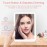 deweisn Folding Travel Mirror Lighted Makeup Mirror with 72 LEDs 3 Colors Light Modes, USB Rechargable, Portable, Ultra Thin, CompactVanity Mirror with Touch Screen Dimming for Cosmetic (Pink)