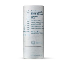 Hey Humans Deodorant, Aluminum Free Deodorant for Women and Men, Contains Naturally Derived Ingredients, All Day Odor Control, Refreshing Essential Oils, Earth Friendly Package, Coconut Mint Hey Humans Deodorant, Aluminum Free Deodorant for Women and Men, Contains Naturally Derived Ingredients, All Day Odor Control, Refreshing Essential Oils, Earth Friendly Package, Coconut Mint