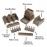 SMONEX Wooden Organizer Compatible with Betrayal at House on The Hill - Storage Organizer with Engraved Design and Amazing Dice Tower - Ideal as Board Game Accessories or Gifts for Board Games Fans