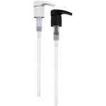 BRIGHTFROM Universal Dispensing Pump, Perfect for Shampoo & Conditioner 1L /33.8 OZ - Fits for Most Bottles or Any Refillable Bottles from 12oz to 33.8oz with 28/410 Neck Size, 2 Pack, White/Black