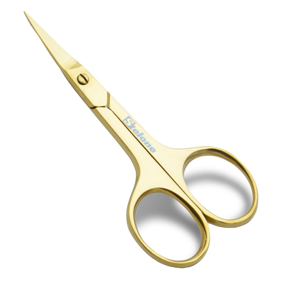 Stelone Professional Grooming Scissors Eyebrow Scissors Small Curved Stainless Steel Manicure & Beauty Scissor for Women