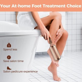 Foot File Foot Scrubber Pedicure - Callus Remover for Feet Easkep Professional Grater Rasp Foot Scraper Corns Callous Removers Cracked Dead Skin Remover for Dry and Wet Feet (Golden) Foot File Foot Scrubber Pedicure - Callus Remover for Feet Easkep Professional Grater Rasp Foot Scraper Corns Callous Removers Cracked Dead Skin Remover for Dry and Wet Feet (Golden)