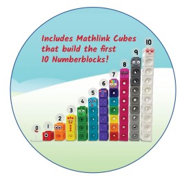 hand2mind MathLink Cubes Numberblocks 1-10 Activity Set, 30 Preschool Learning Activities, Counting Blocks, Linking Cubes, Educational Toys for Kids, Number Games, Math Manipulatives Kindergarten
