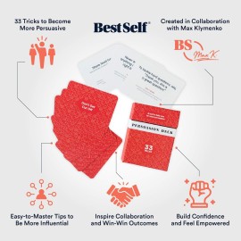 BestSelf Persuasion Deck - Persuasion Skill Cards to Master Persuasion Tricks with 33 Prompts BestSelf Persuasion Deck - Persuasion Skill Cards to Master Persuasion Tricks with 33 Prompts