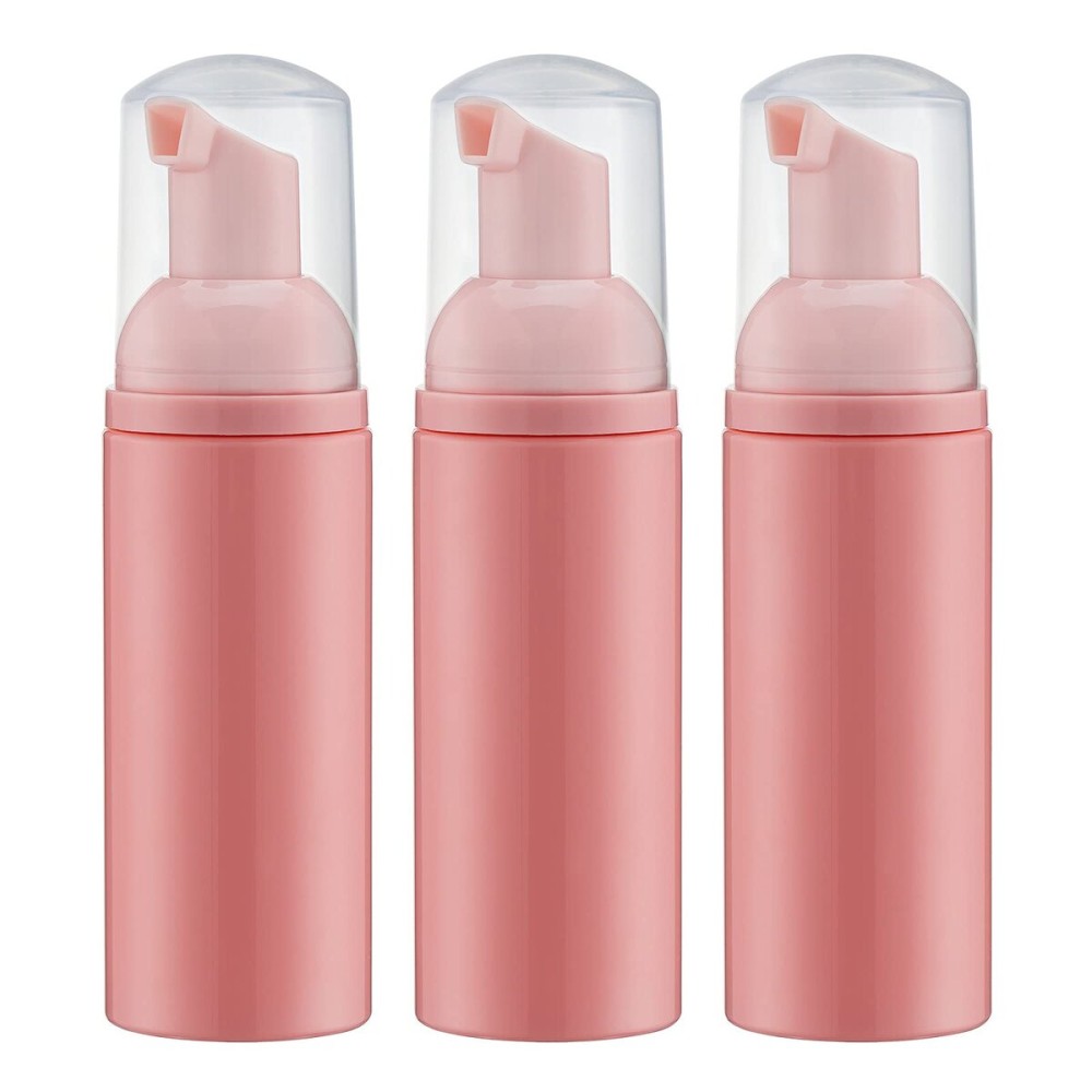Tekson Foam Pump Bottle (Pink), Empty Travel Size Foam Dispenser Pump for Soap Shampoo, Lash Cleanser(60ml, 3PCS) Tekson Foam Pump Bottle (Pink), Empty Travel Size Foam Dispenser Pump for Soap Shampoo, Lash Cleanser(60ml, 3PCS)