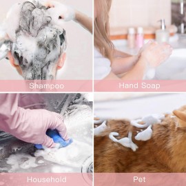 Tekson Foam Pump Bottle (Pink), Empty Travel Size Foam Dispenser Pump for Soap Shampoo, Lash Cleanser(60ml, 3PCS) Tekson Foam Pump Bottle (Pink), Empty Travel Size Foam Dispenser Pump for Soap Shampoo, Lash Cleanser(60ml, 3PCS)