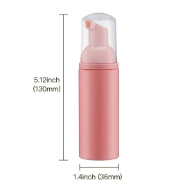 Tekson Foam Pump Bottle (Pink), Empty Travel Size Foam Dispenser Pump for Soap Shampoo, Lash Cleanser(60ml, 3PCS) Tekson Foam Pump Bottle (Pink), Empty Travel Size Foam Dispenser Pump for Soap Shampoo, Lash Cleanser(60ml, 3PCS)