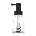 L3 Level 3 Powder Bottle Spray - for Applying Talc and Powder - Barber Supplies and Accessories - Comfortable to Hold and Spray - Level Three Spray Container, Black, Clear