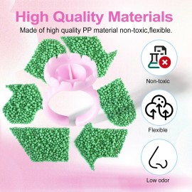 NXJ INFILILA Glue Rings, 100PCS Disposable Plastic Glue Rings for Eyelash Extensions, Nail Art Tattoo Holder, Blossom Smart Cups for Eyelash Extension Supplies Pink NXJ INFILILA Glue Rings, 100PCS Disposable Plastic Glue Rings for Eyelash Extensions, Nail Art Tattoo Holder, Blossom Smart Cups for Eyelash Extension Supplies Pink