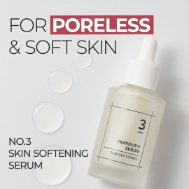 numbuzin No.3 Serum | Skin Softening Serum | Pores, Textured, Bumpy, Rough to Glass Skin | Bifida, Galactomyces, Niacinamide, Adenosine, Panthenol | 1.69 fl. oz. numbuzin No.3 Serum | Skin Softening Serum | Pores, Textured, Bumpy, Rough to Glass Skin | Bifida, Galactomyces, Niacinamide, Adenosine, Panthenol | 1.69 fl. oz.