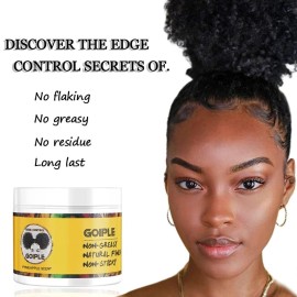 Goiple Edge Control Wax for Women Strong Hold Non-greasy Edge Control Smoother Edge Tamer 4oz Goiple Edge Control Wax for Women Strong Hold Non-greasy Edge Control Smoother Edge Tamer 4oz