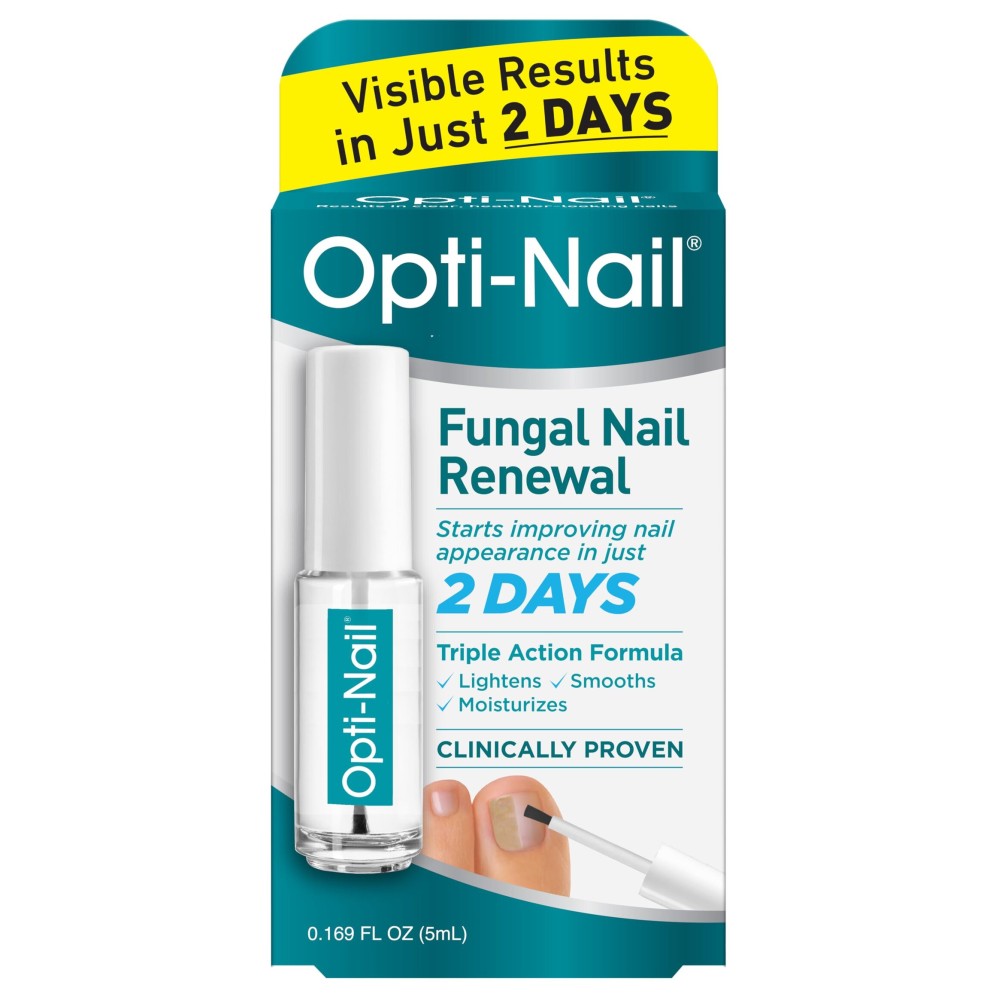 Opti-Nail Fungal Nail Repair with Brush Applicator, Restores the Healthy Appearance of Nails Discolored or Damaged by Nail Fungus Opti-Nail Fungal Nail Repair with Brush Applicator, Restores the Healthy Appearance of Nails Discolored or Damaged by Nail Fungus