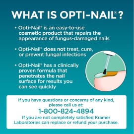 Opti-Nail Fungal Nail Repair with Brush Applicator, Restores the Healthy Appearance of Nails Discolored or Damaged by Nail Fungus Opti-Nail Fungal Nail Repair with Brush Applicator, Restores the Healthy Appearance of Nails Discolored or Damaged by Nail Fungus