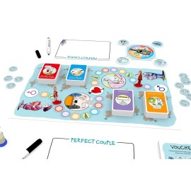 MDR Perfect Couple - Board Game for Couples Party Games for Adults The Perfect Fun Cards Game Date Night Table Card Games Travel Great Valentines, Anniversary, & Wedding Gift for Couples