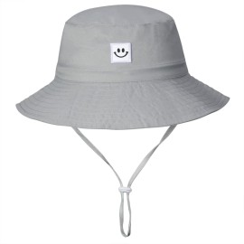 Baby Boy Sun Hat Bucket Hats for Toddler 6-12,12-24 Months 2pack Smile Face Grey/Navy Baby Boy Sun Hat Bucket Hats for Toddler 6-12,12-24 Months 2pack Smile Face Grey/Navy