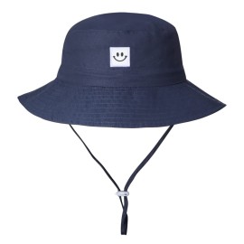 Baby Boy Sun Hat Bucket Hats for Toddler 6-12,12-24 Months 2pack Smile Face Grey/Navy Baby Boy Sun Hat Bucket Hats for Toddler 6-12,12-24 Months 2pack Smile Face Grey/Navy