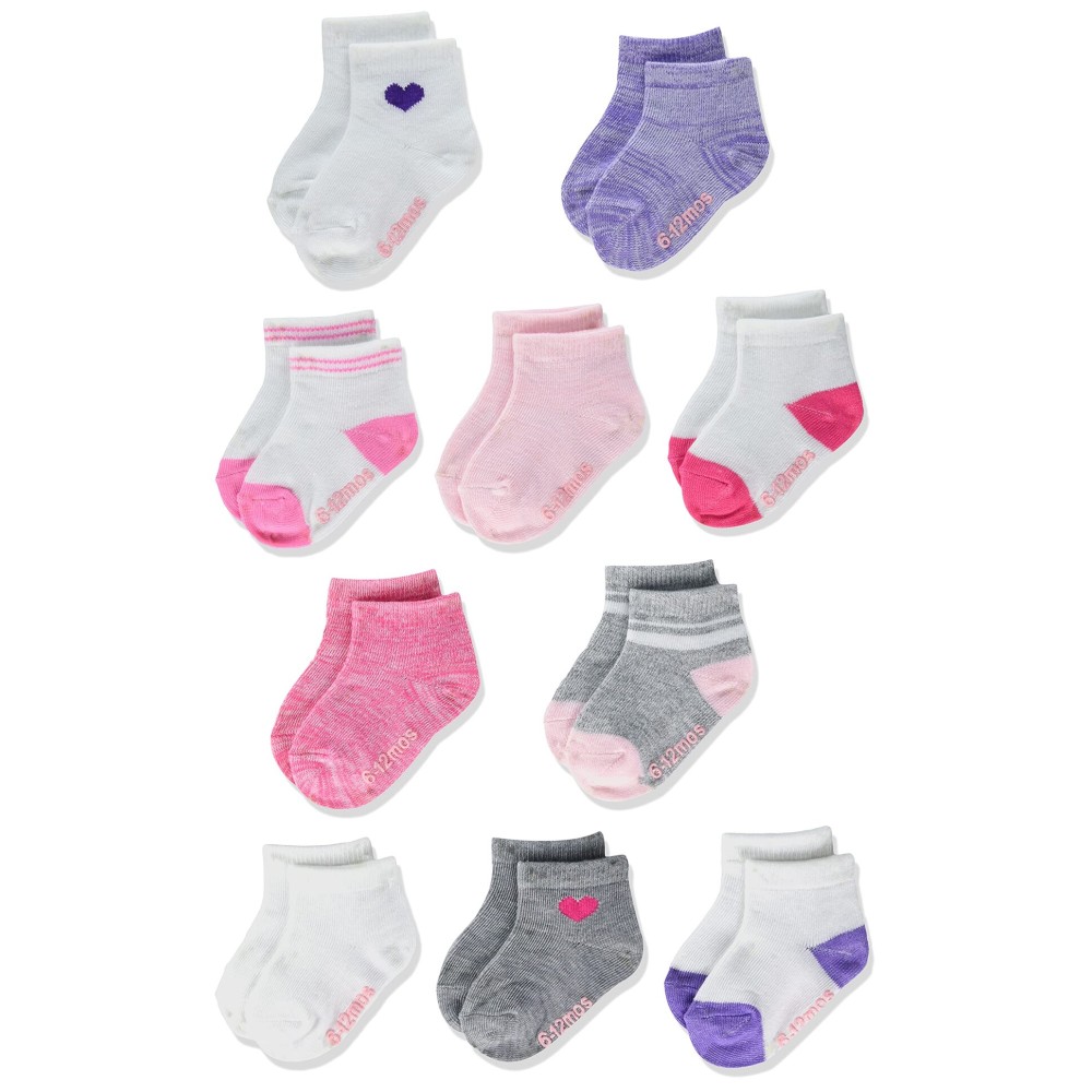 Hanes baby girls Lightweight Ez Sort Ankle Socks, 10-pair Pack Socks, Assorted, 12-24 Months US Hanes baby girls Lightweight Ez Sort Ankle Socks, 10-pair Pack Socks, Assorted, 12-24 Months US