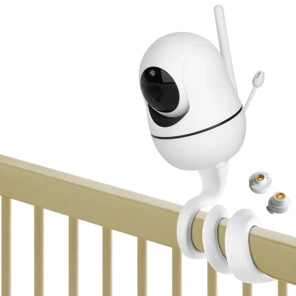 iTODOS Baby Monitor Mount Compatible with HelloBaby HB65/HB66/HB248,ANMEATE SM935E Baby Monitor Camera, Versatile Twist Mount Without Tools or Wall Damage -White iTODOS Baby Monitor Mount Compatible with HelloBaby HB65/HB66/HB248,ANMEATE SM935E Baby Monitor Camera, Versatile Twist Mount Without Tools or Wall Damage -White