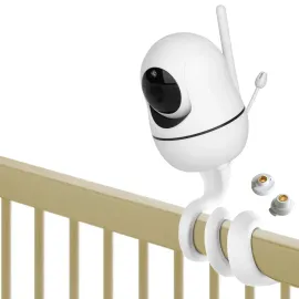 iTODOS Baby Monitor Mount Compatible with HelloBaby HB65/HB66/HB248,ANMEATE SM935E Baby Monitor Camera, Versatile Twist Mount Without Tools or Wall Damage -White iTODOS Baby Monitor Mount Compatible with HelloBaby HB65/HB66/HB248,ANMEATE SM935E Baby Monitor Camera, Versatile Twist Mount Without Tools or Wall Damage -White