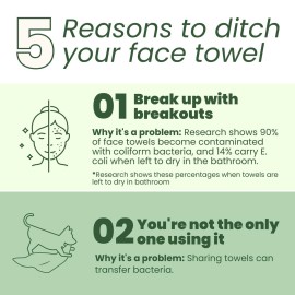 Clean Skin Club Bamboo Viscose Clean Towels XL, 100% USDA Biobased Face Towel, Disposable Face Towelette, Makeup Remover Dry Wipes, Ultra Soft, 50 Ct, 1 Pack Clean Skin Club Bamboo Viscose Clean Towels XL, 100% USDA Biobased Face Towel, Disposable Face Towelette, Makeup Remover Dry Wipes, Ultra Soft, 50 Ct, 1 Pack