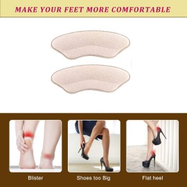 Premium Heel Pads for Shoes Too Big, Self-Adhesive Heel Inserts for Women&Men, Heel Grips to Improve Shoe Fit and Comfort, Heel Protectors to Prevent Pain Blisters Calluses (2 Pairs) Premium Heel Pads for Shoes Too Big, Self-Adhesive Heel Inserts for Women&Men, Heel Grips to Improve Shoe Fit and Comfort, Heel Protectors to Prevent Pain Blisters Calluses (2 Pairs)